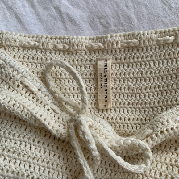 Spell & The Gypsy Collective Let The Sunshine In Rainbow Crochet Maxi Skirt - Picture 7 of 9